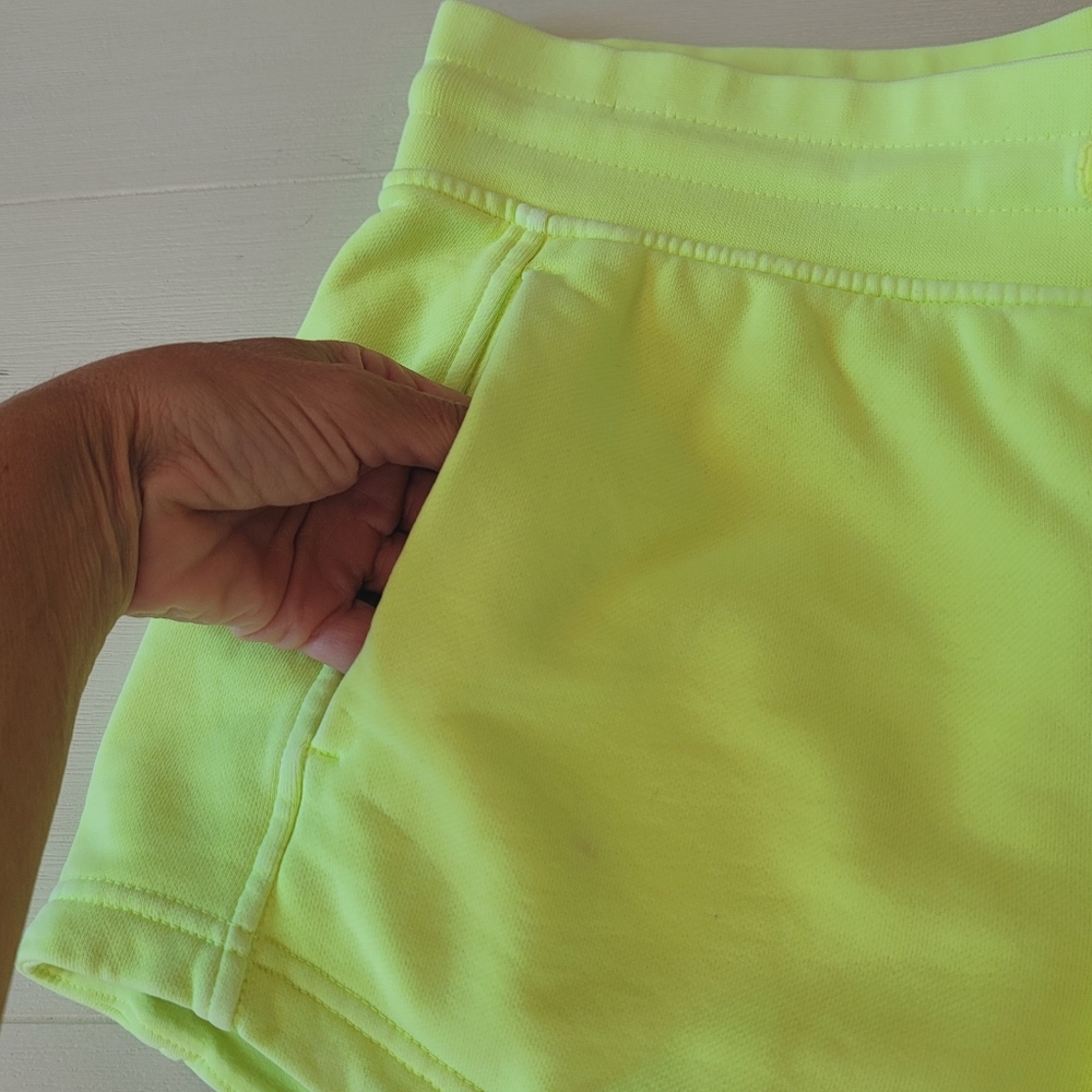 Lululemon Inner Glow High Rise Shorts in Neon Garment Dye Solid Highlight Yellow - Picture 9 of 14